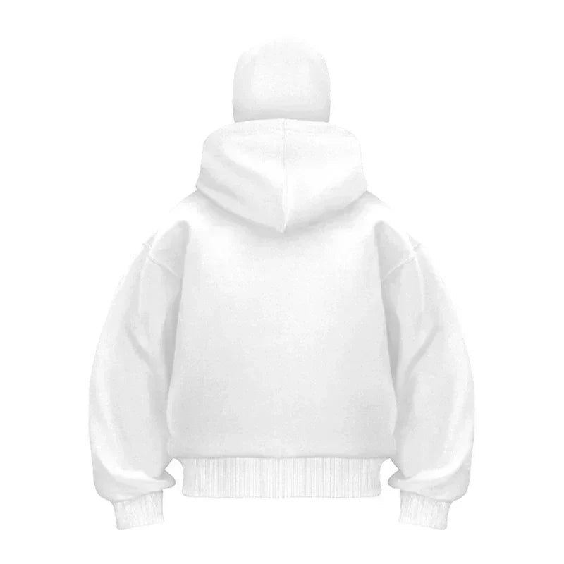 MSKD Premium Unisex Zip-Hoodie mit Maske für urbanen Streetwear Style