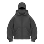 MSKD Premium Unisex Zip-Hoodie mit Maske für urbanen Streetwear Style